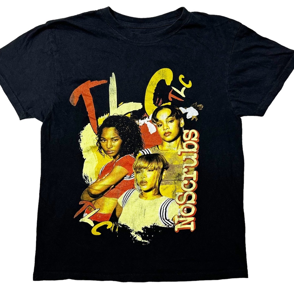 TLC Official No Scrubs Graphic T-Shirt Black Women’s Sz S